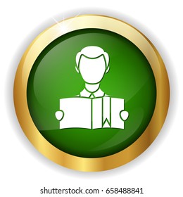 reading man icon