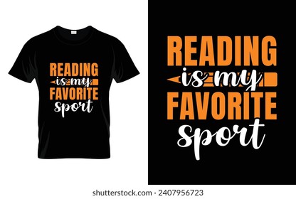 Reading Is My Favorite Sport Reading Book T-shirt