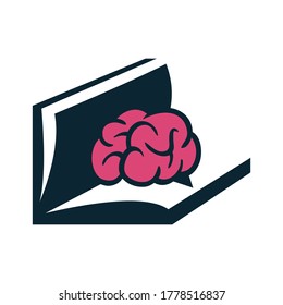 Lesen auf der Vektorgrafik des Gehirns 