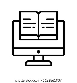 Icono del contorno del Vector en línea. Archivo Eps10 