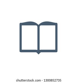 Reading open book line icon, Vector illustration isolated on white