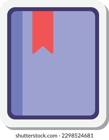 reading page bookmark mark sign vector