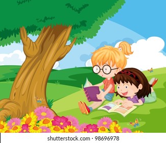 reading in the park