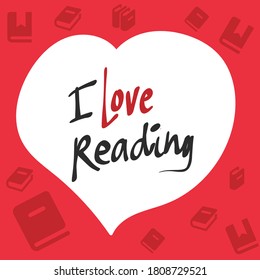 Reading quote. Design about International Literacy Day celebration, 8th September. illustration vector.