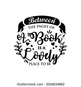 Reading quote typography design vector