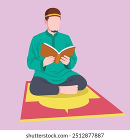 Leyendo el diseño del Arte vectorial Corán