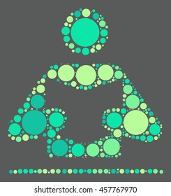 reading shape vector design by color point