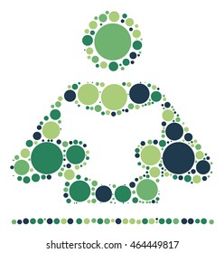 reading shape vector design by color point