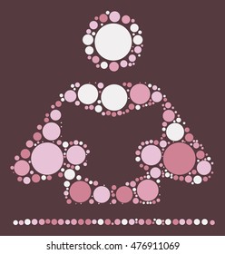 reading shape vector design by color point