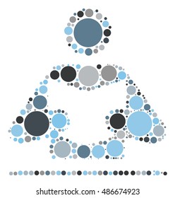 reading shape vector design by color point