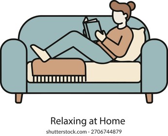 Reading Sofa relaxation cozy sofa