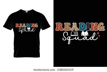 Reading Squad Reading Book T-shirt