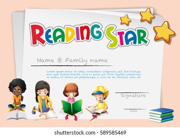 Reading star certificate