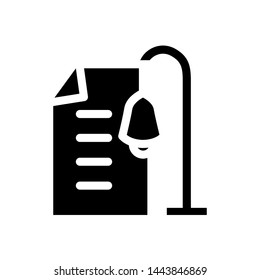 Reading student, icon template logo vector illustration, education business emblem isolated, outline solid background white