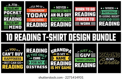 T-Shirt-Design-Vektorgrafik lesen