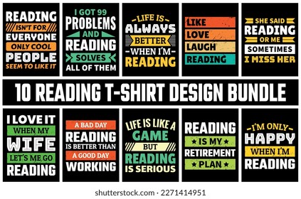 T-Shirt-Design-Vektorgrafik lesen