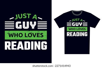 Reading T Shirt Design Template Vector