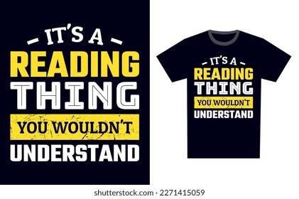 Vorlage für T-Shirt-Design-Vektorgrafik lesen
