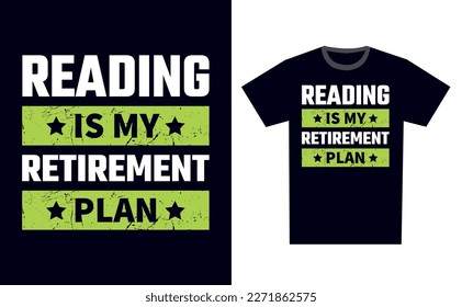 Reading T Shirt Design Template Vector