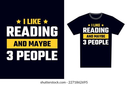 Vorlage für T-Shirt-Design-Vektorgrafik lesen