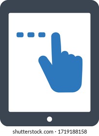 Icono de tableta de lectura (ilustración vectorial)