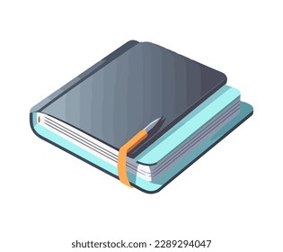 Reading textbook icon isolated style