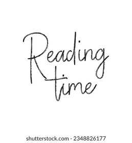 reading time text on white background.