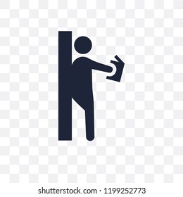 Reading transparent icon. Reading symbol design from Activity and Hobbies collection. Simple element vector illustration on transparent background.