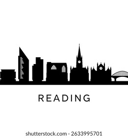 Consultado em 14 de dezembro de 2012 "Reading UK Skyline Silhouette City Minimalist" .