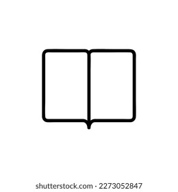 Reading Vector Icon, Outline style, isolated on white Background.