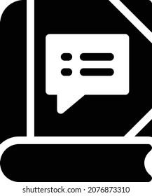 reading vector illustration isolated on a transparent background . glyph vector icons for concept or web graphics.