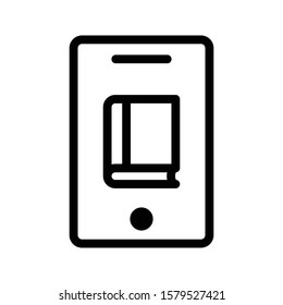 reading vector thin line icon 