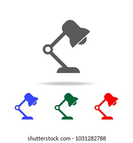 Reading-lamp icon. Elements in multi colored icons for mobile concept and web apps. Icons for website design and development, app development on white background