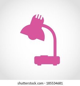 Reading-lamp Icon Isolated on White Background