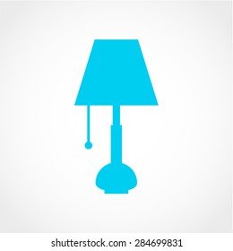 Reading-lamp Icon Isolated on White Background