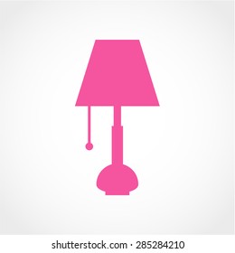 Reading-lamp Icon Isolated on White Background