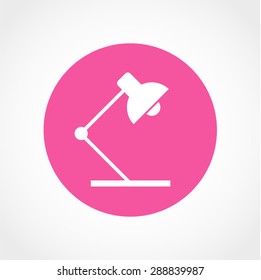 Reading-lamp Icon Isolated on White Background