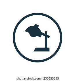 reading-lamp icon on white background