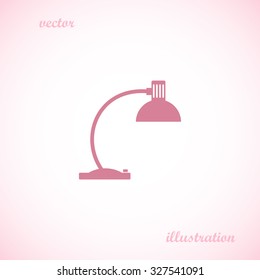 Reading-lamp. Vector illustration.