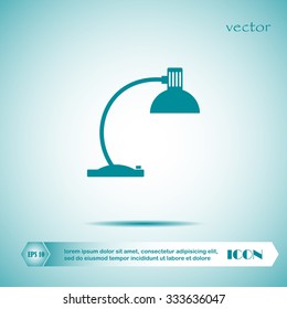Reading-lamp. Vector illustration.