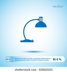 Reading-lamp. Vector illustration.