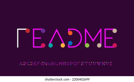 readme typography letter logo design