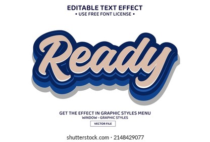 Ready 3D editable text effect template