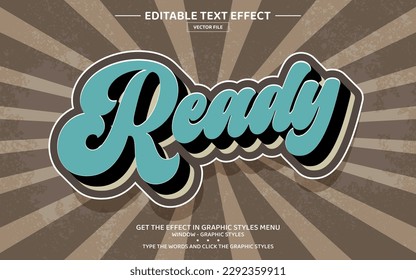 Ready 3D editable text effect template