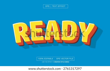 Ready Bold Energetic Comic Text Effect