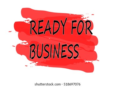 ready for business vector card
