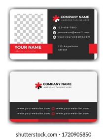 Ready Clean Business Card Template, Vector Modern Creative