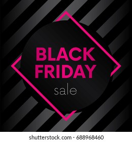 Ready concept poster or banner Black Friday. Vector illustration. Business and shopping.
