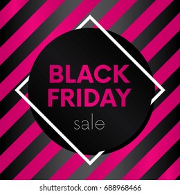 Ready concept poster or banner Black Friday. Vector illustration. Business and shopping.
