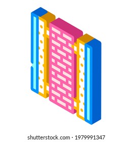 ready construction building material isometric icon vector. ready construction building material sign. isolated symbol illustration